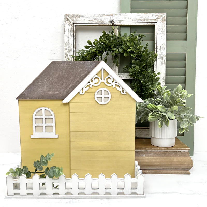 Country Cottage Cross Stitch Display from Paisley's and Polka Dots