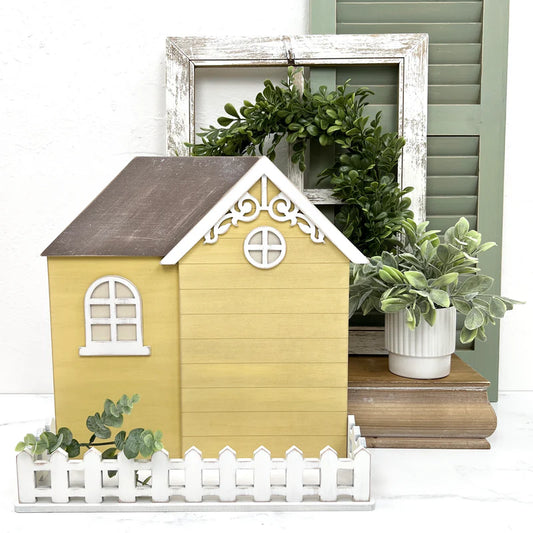 Country Cottage Cross Stitch Display from Paisley's and Polka Dots