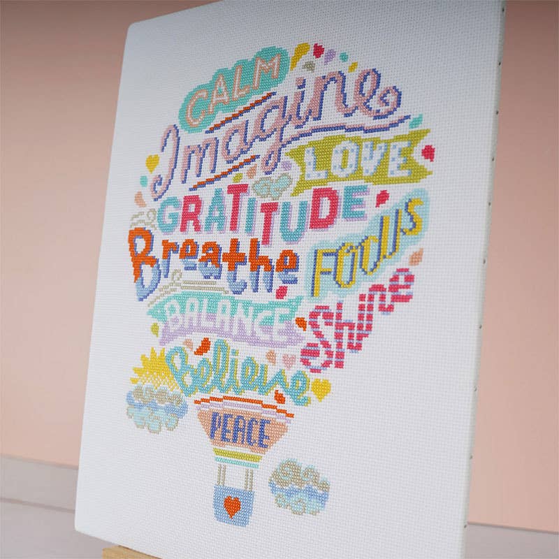 Positivity Lifts - Cross Stitch Kit