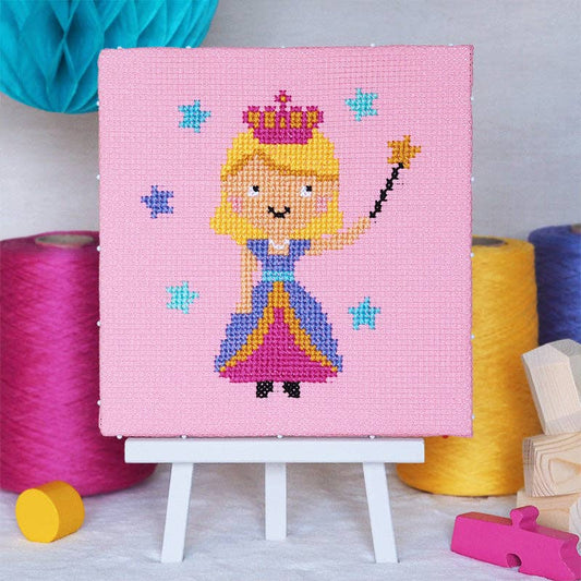 Princess Wish - Junior Cross Stitch Kit: Premium kit (with hoop and bag)