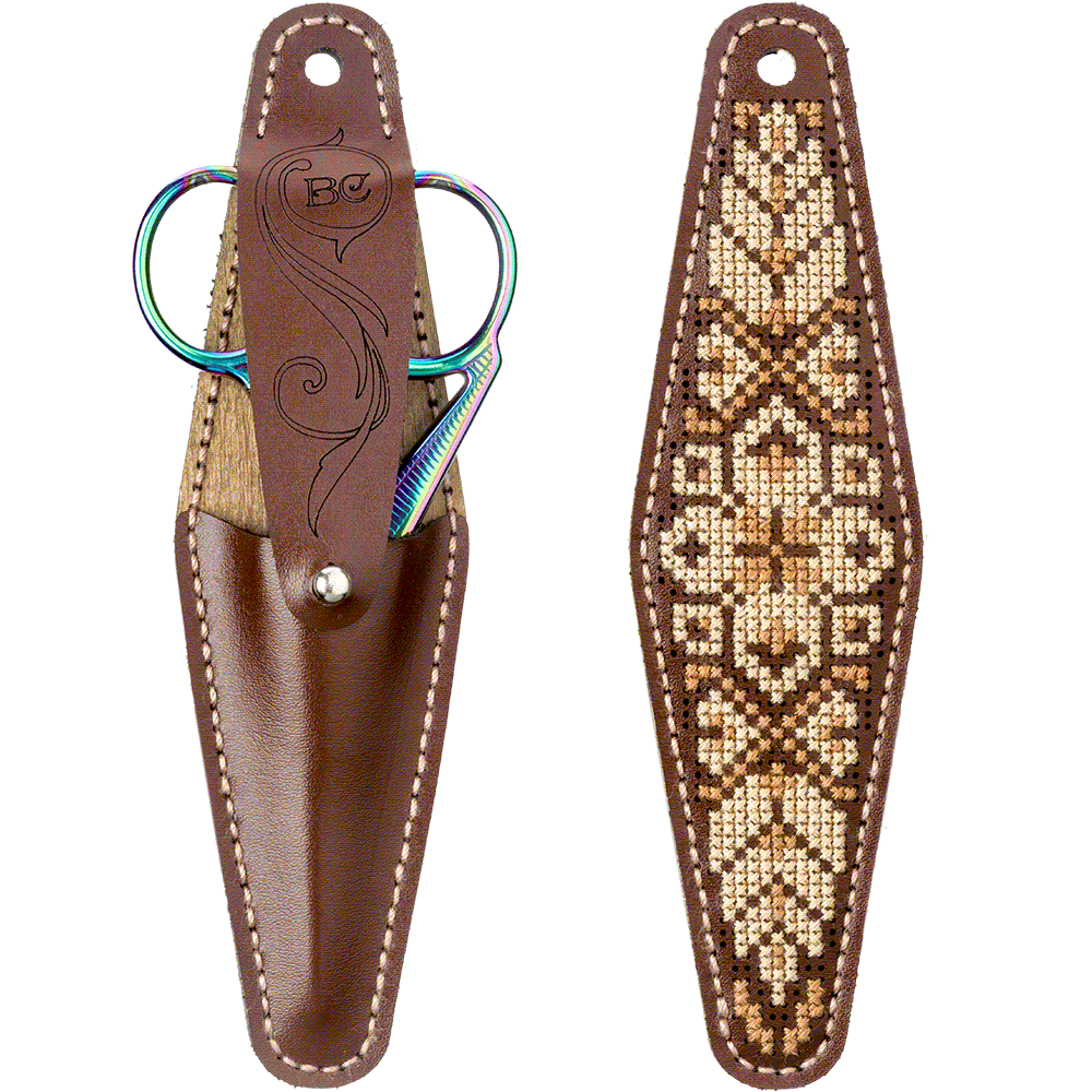 Scissor Case Needlecraft Kit - Leather Scissor Case #4