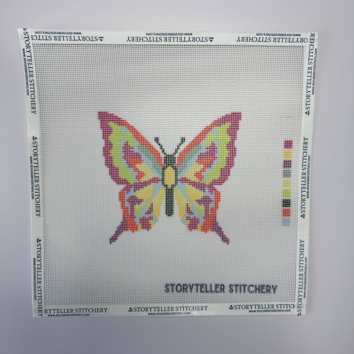 Butterfly — Modern Needlepoint Kit - Storyteller Stitchery