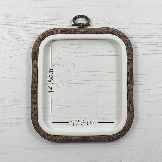 Nurge Flexi Hoops Square - 5"x 5 3/4" - Woodgrain
