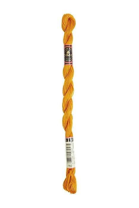 DMC Pearl Cotton Skein Size 5 Old Gold #783