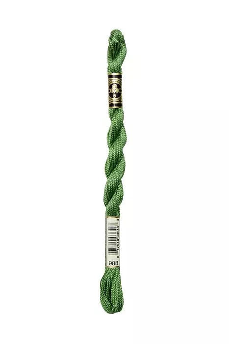 DMC Pearl Cotton Skein Size 5 Verbena Stem #988
