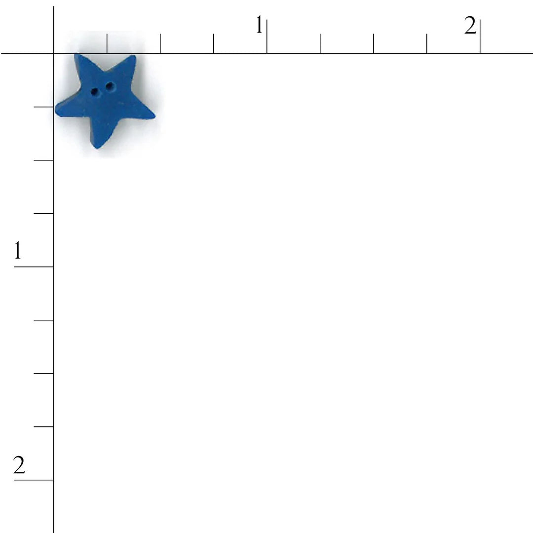 Medium True Blue Star - Just Another Button Company