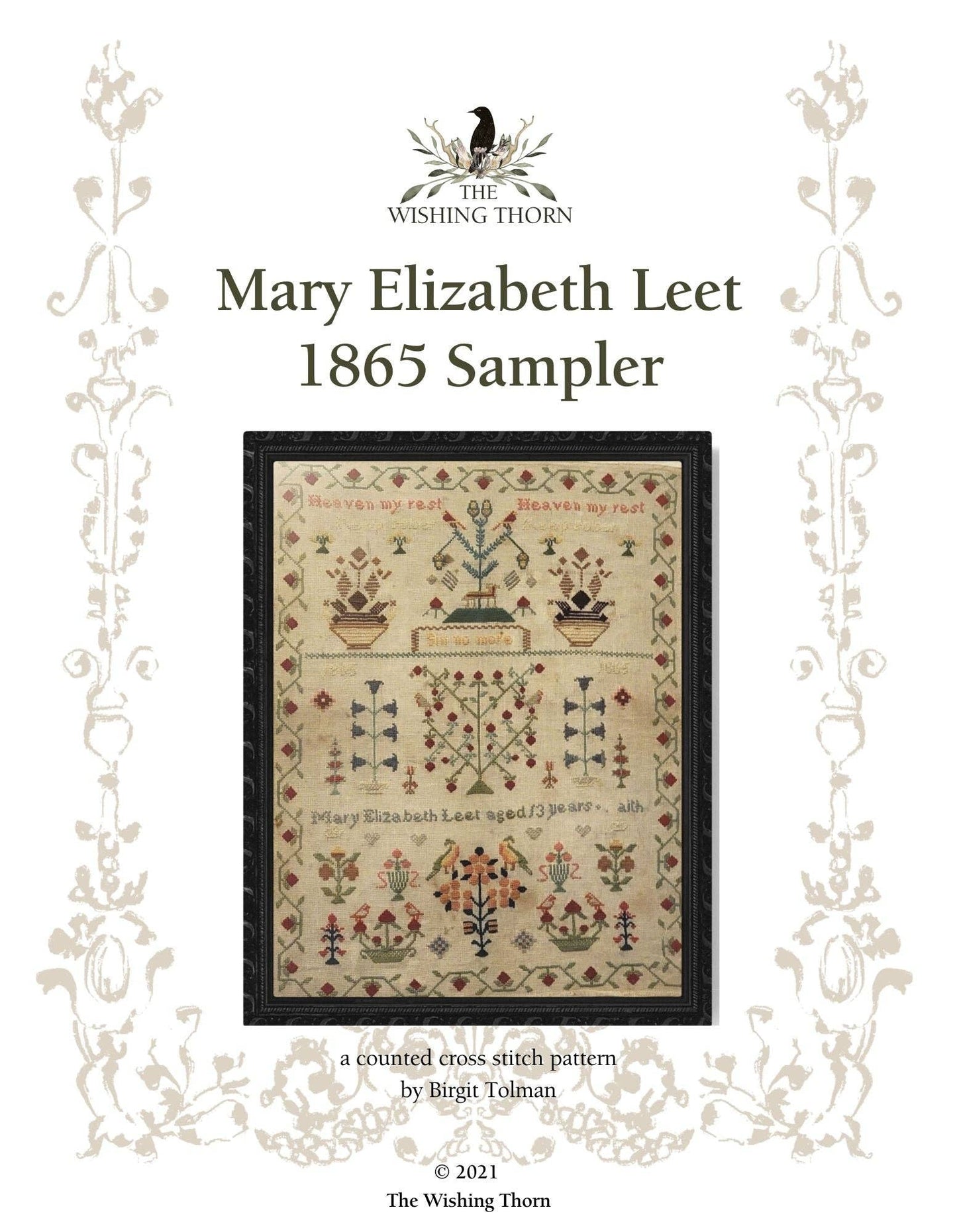 Mary Elizabeth Leet Sampler Pattern 1865 - The Wishing Thorn