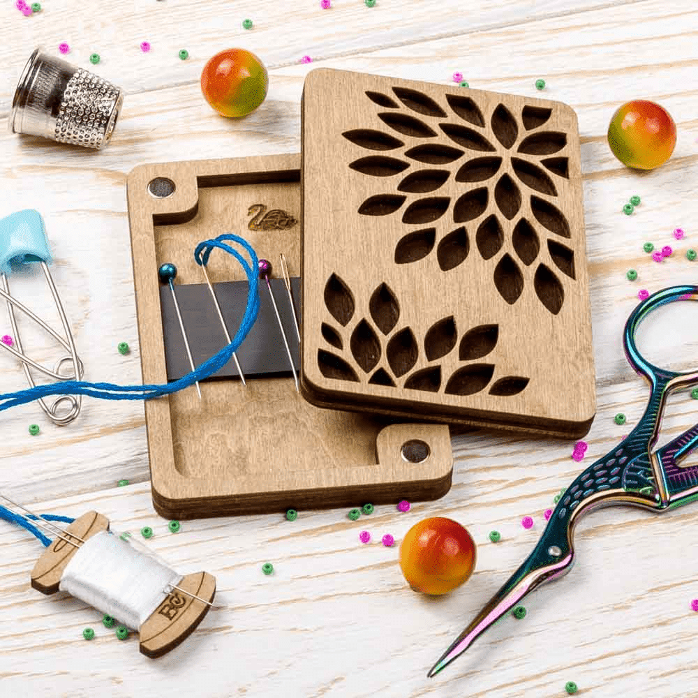 Flower Magnetic Needle Organizer for Handcraft Storage
