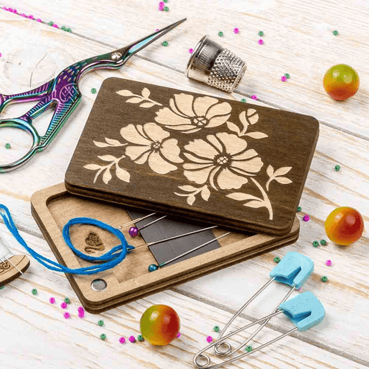 Flowers Magnetic Needle Organizer for Handcraft Storage