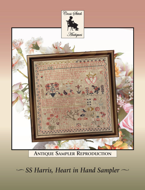 SS Harris, Heart in Hand Sampler - Cross Stitch Antiques