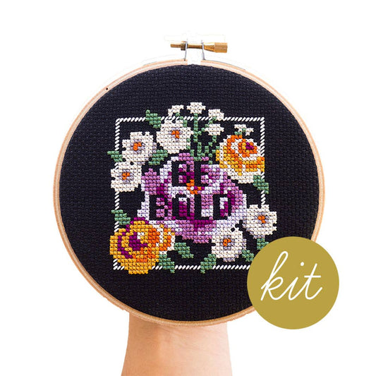 Be Bold Cross Stitch Kit - Junebug and Darlin