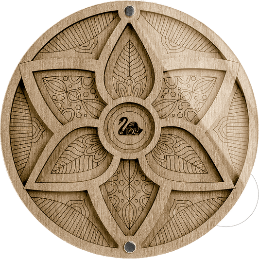 Small Flower Bead Organizer - Bead Storage Box with Transparent Cover