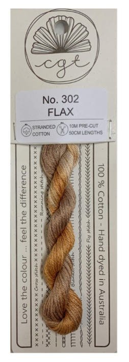 Flax (No. 302) - Cottage Garden Threads