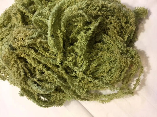 Eyelash Chenille Trim - Algae - Lady Dot Creates