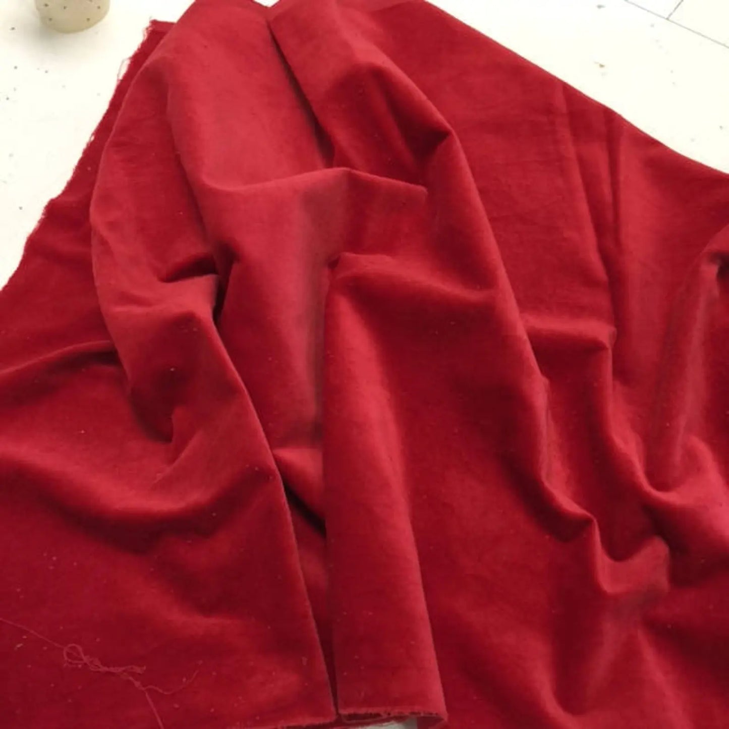 10"x18" Velveteen - Chili - Hand-dyed 100% Cotton - Lady Dot Creates