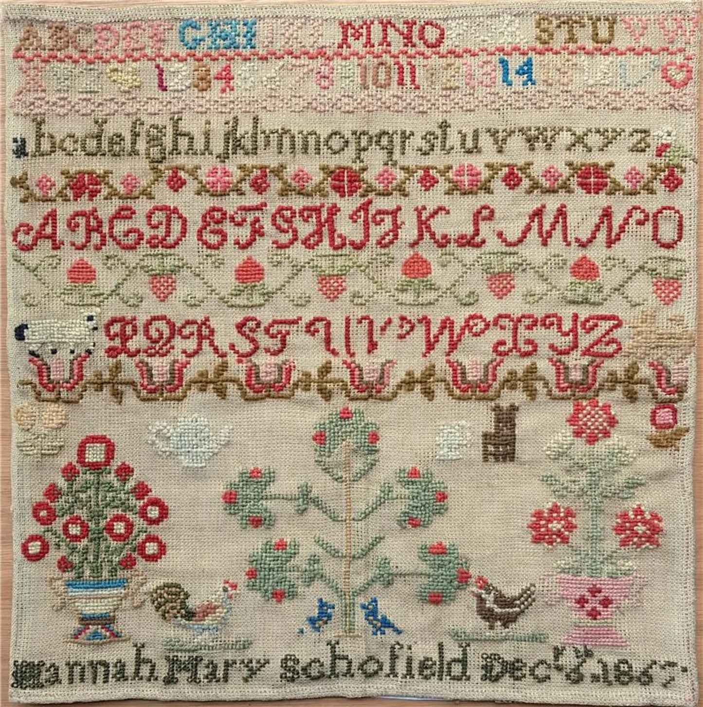 Hannah Mary Schofield, 1867 - Crowsfeetstitching