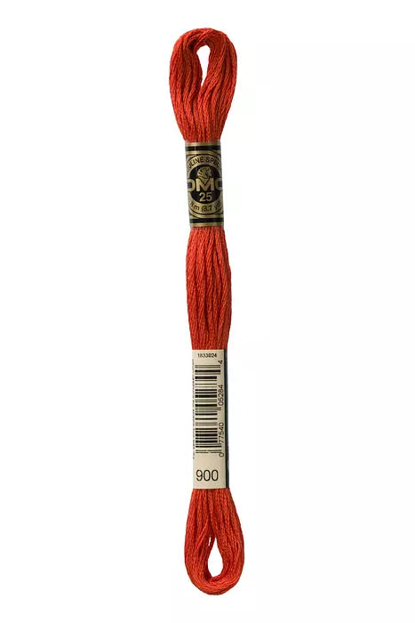 #900 DMC Cotton Embroidery Floss