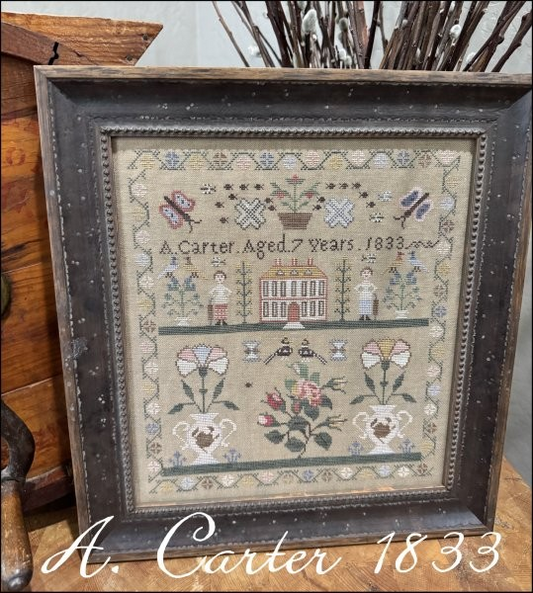 A. Carter 1833 Antique Reproduction - Scarlett House - 2026 Needlework Marketplace PREORDER