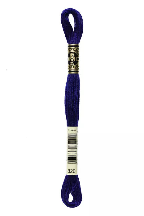 #820 DMC Cotton Embroidery Floss