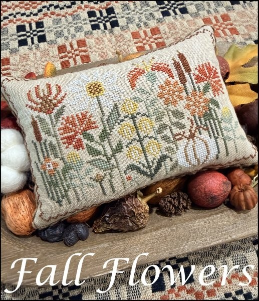 Fall Flowers - Scarlett House - 2026 Needlework Marketplace PREORDER
