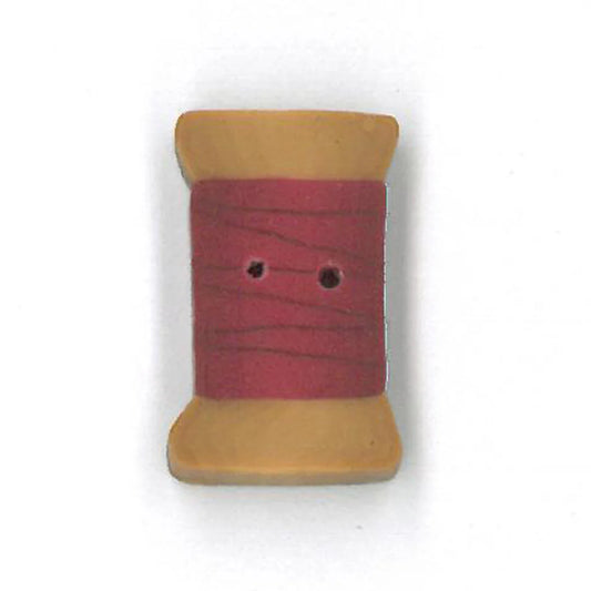 Small Cherry Red Spool - Just Another Button Company