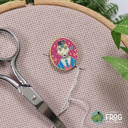 Badger Gentleman Needle Minder - Fine Frog Stitching