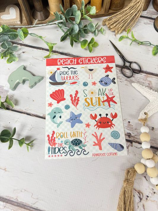 Beach Stickers Pack - Primrose Cottage
