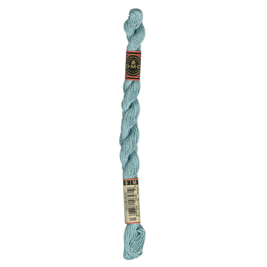 DMC Pearl Cotton Skein Size 5 Light Turquoise #598