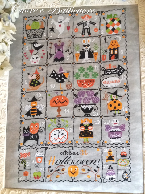 Shabby Halloween Calendar - Cuore e Batticuore