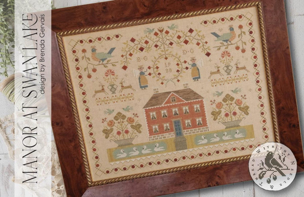 Manor at Swan Lake - With Thy Needle and Thread by Brenda Gervais