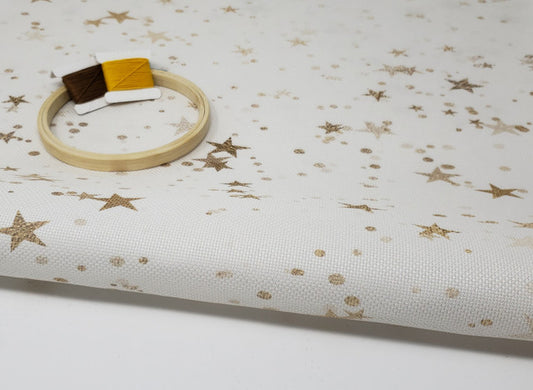 32 Count Evenweave Watercolor Dreams on Cream Fabric by Fabric Flair