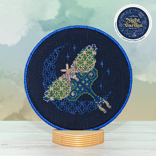 Moonlit Moth ThreadworX Night Garden Palette - XStitch the Rainbow