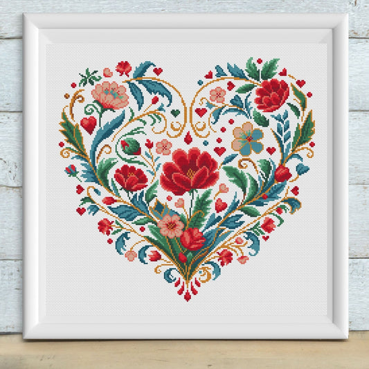 Heart Bloom - Artmishka Cross Stitch