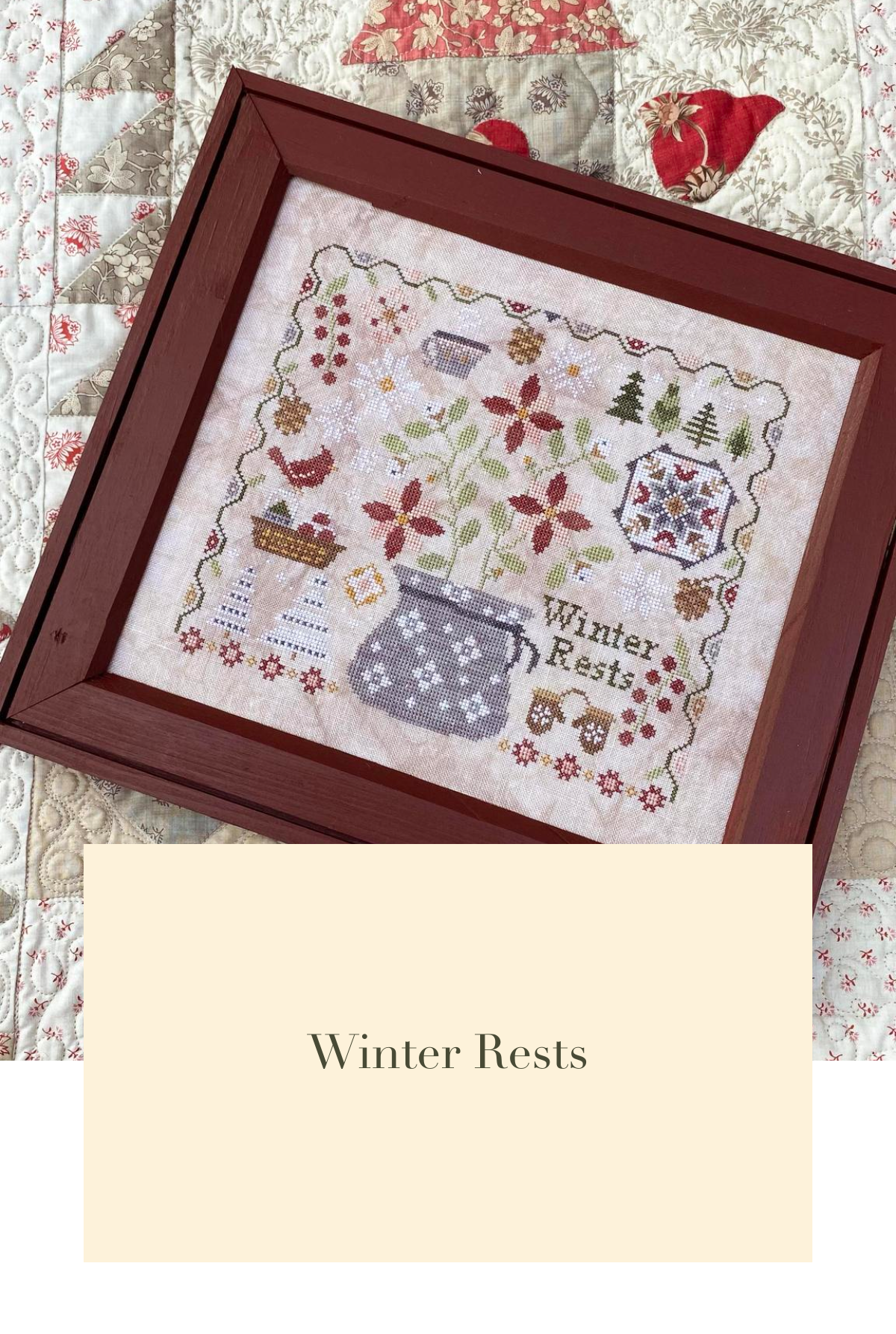 Winter Rests - Blueberry Ridge – Bee Youtiful Sip and Stitchery