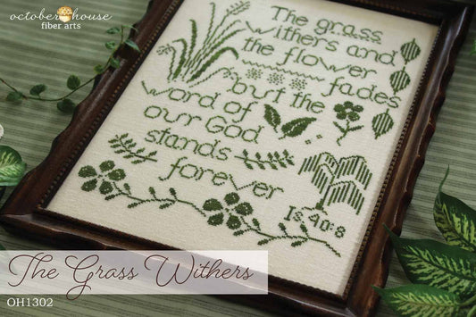 The Grass Withers - October House Fiber Arts - 2026 Nashville Needlework Market PREORDER