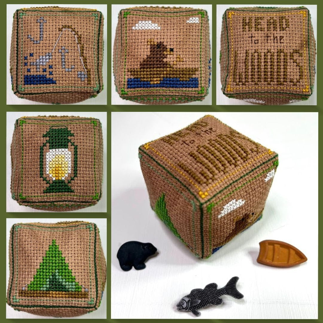 Camping II - Small Cube Series - Ladybug Stitches - 2026 Needlework Marketplace PREORDER