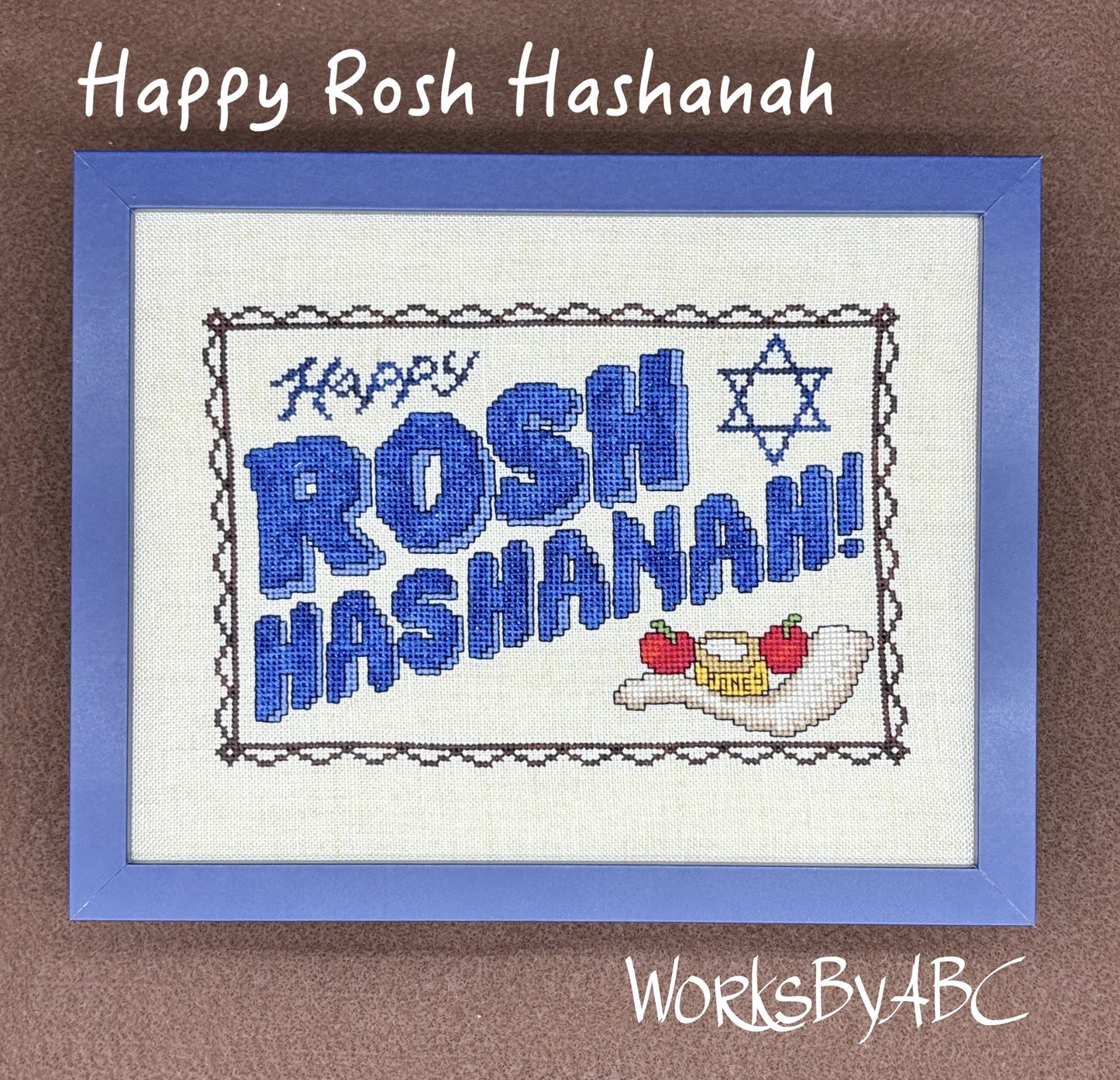 Happy Rosh Hashanah - WorksByABC - 2026 Needlework Marketplace PREORDER