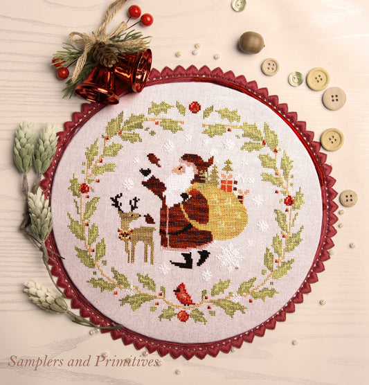 Santa and Friends - Samplers and Primitives - 2026 Needlework Marketplace PREORDER