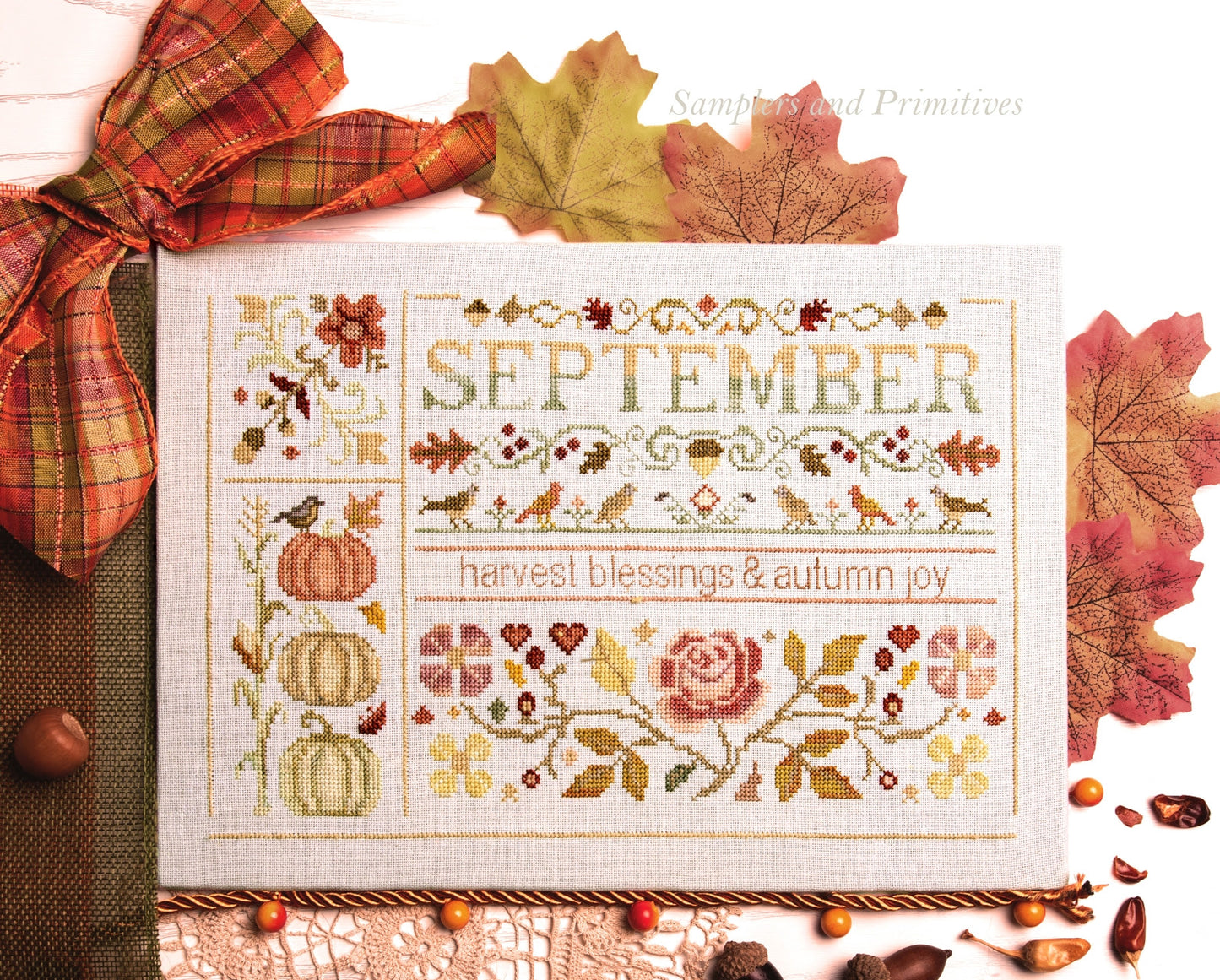 Autumn Joy - Samplers and Primitives - 2026 Needlework Marketplace PREORDER