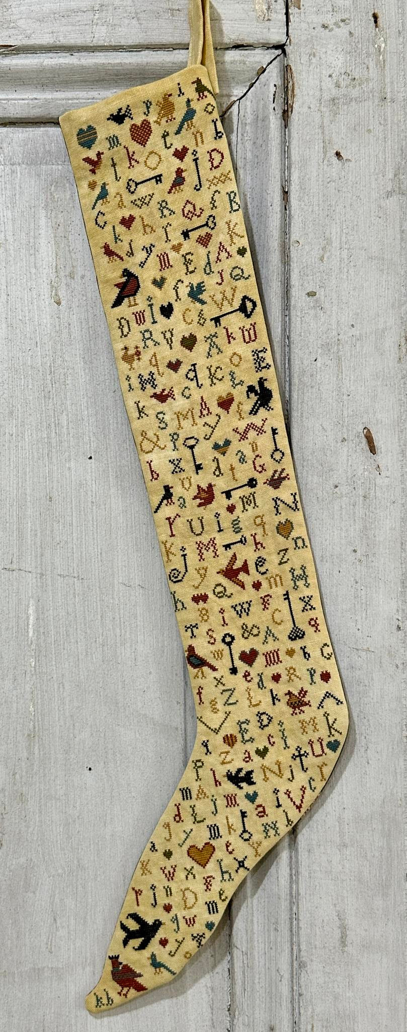 A Primitive Stocking - Kathy Barrick Needlework Designs - 2026 Needlework Marketplace PREORDER