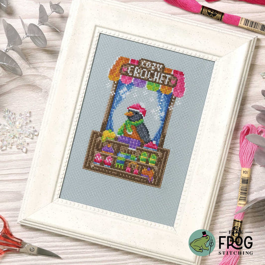 Crochet Shop Robin - Fine Frog Stitching - 2026 Needlework Marketplace PREORDER