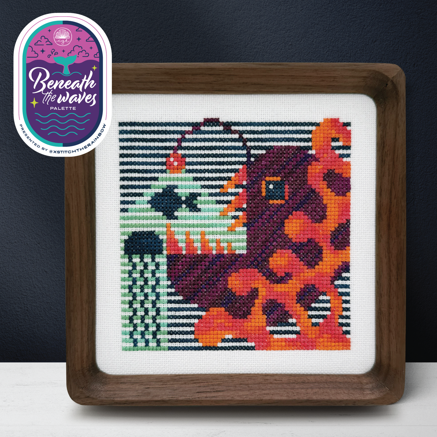 Glow Below (xStitch the Rainbow Beneath the Waves) - Boomerang Stitches - 2026 Nashville Needlework Market PREORDER