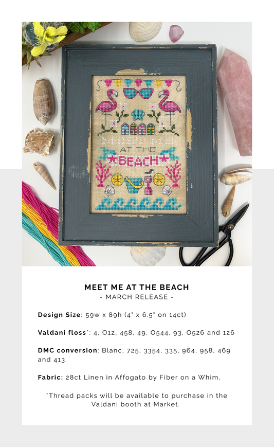 Meet Me At The Beach - Tiny Modernist - 2026 Nashville Needlework Market PREORDER