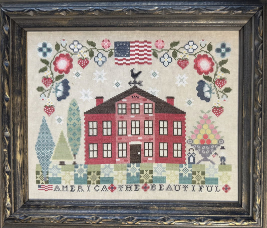 America the Beautiful - Running Needles & Scissors - 2026 Nashville Needlework Market PREORDER