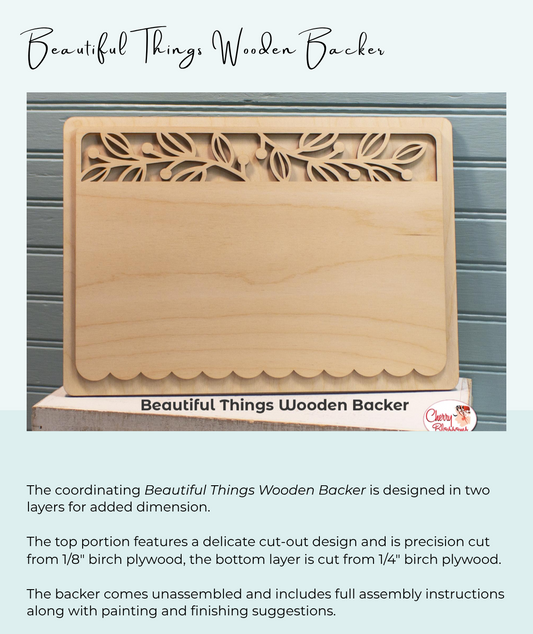 Beautiful Things Finishing Board - Cherry Blossoms