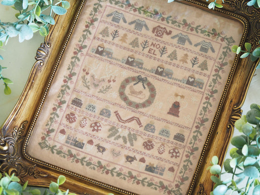 Nordic Heirloom Christmas Sampler - The Stitchery Sisters