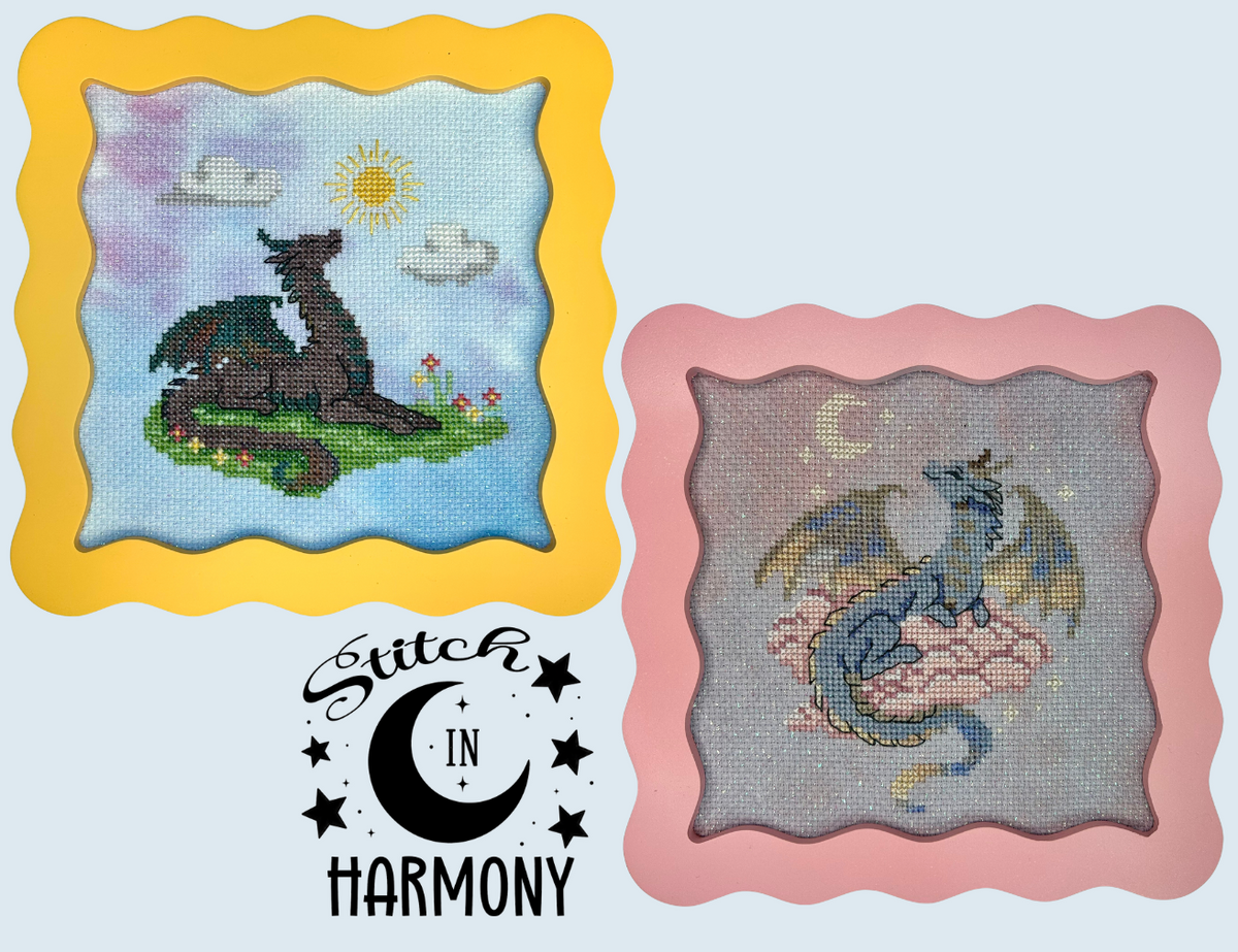 Dainty Dragons - Stitch in Harmony - The Stitchin' Kitten - 2026 Needlework Marketplace PREORDER