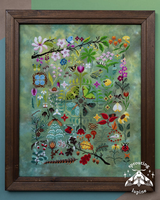 Nature's Journey - Sprouting Lupine - 2026 Needlework Marketplace PREORDER
