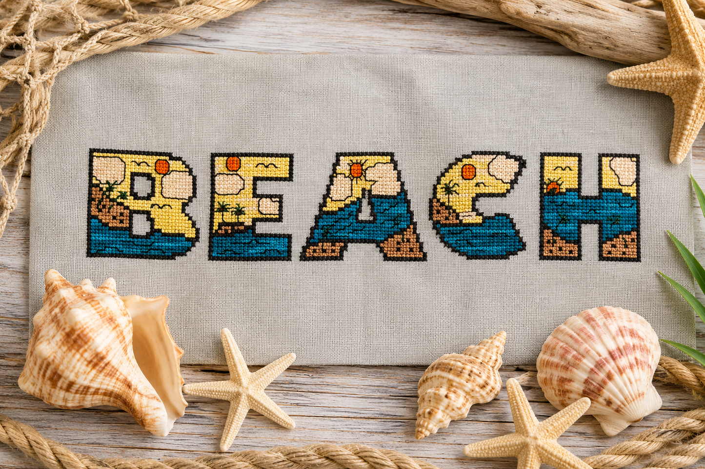 The Beach - Salty Stitcher - Sweet Wing Studio - 2026 Needlework Marketplace PREORDER