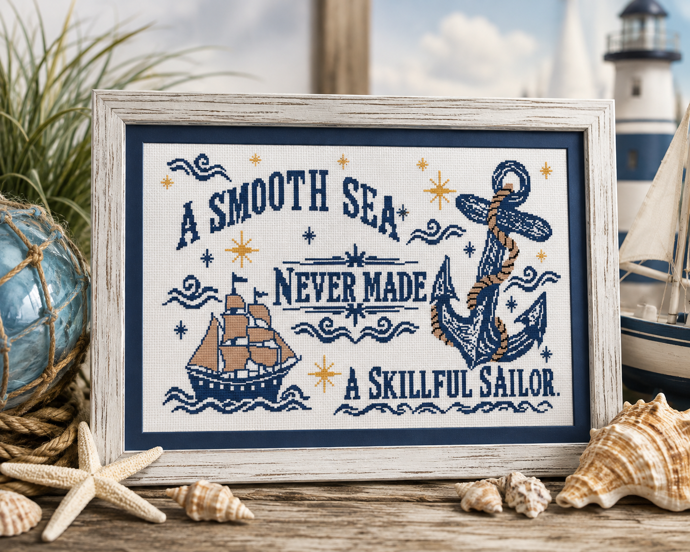Smooth Sea - Salty Stitcher - Sweet Wing Studio - 2026 Needlework Marketplace PREORDER